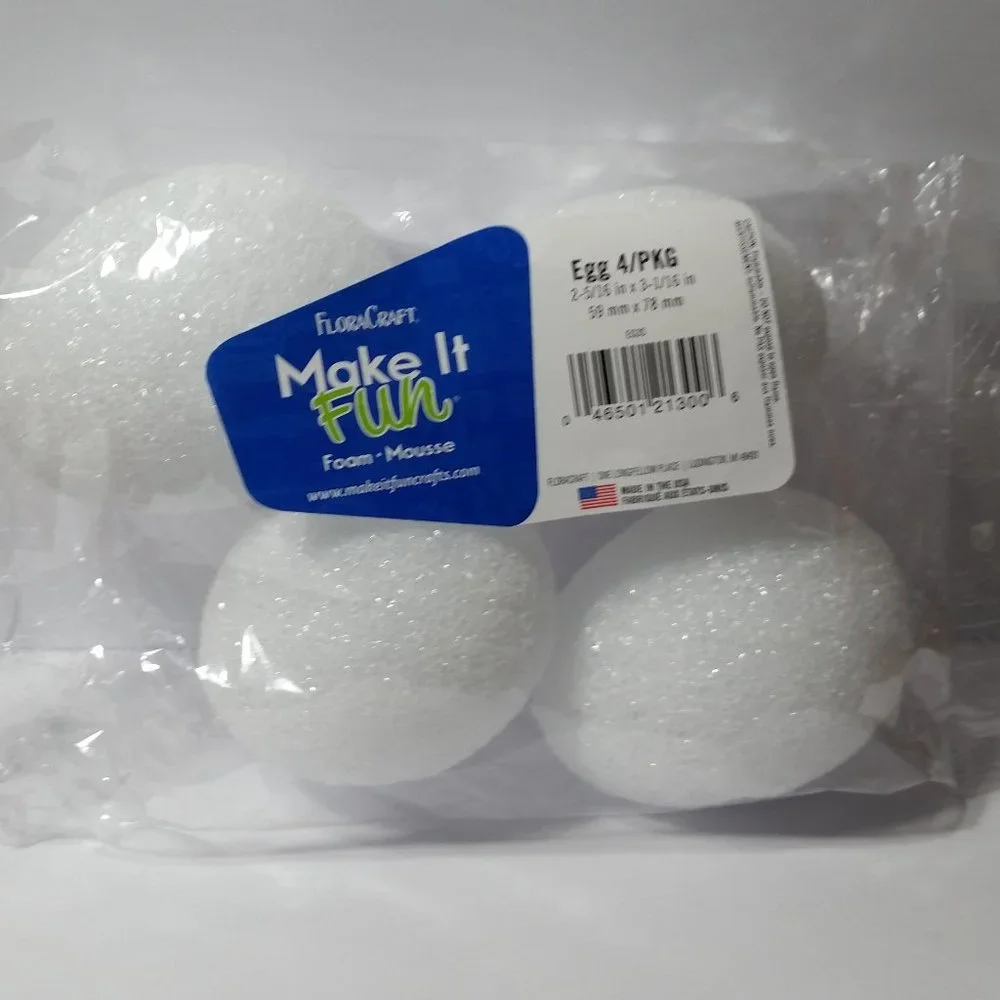 Foam Craft Easter Eggs DIY Decorating 5 Packs of 4